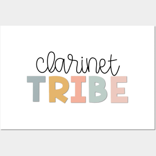 Clarinet Tribe Muted Pastels Posters and Art